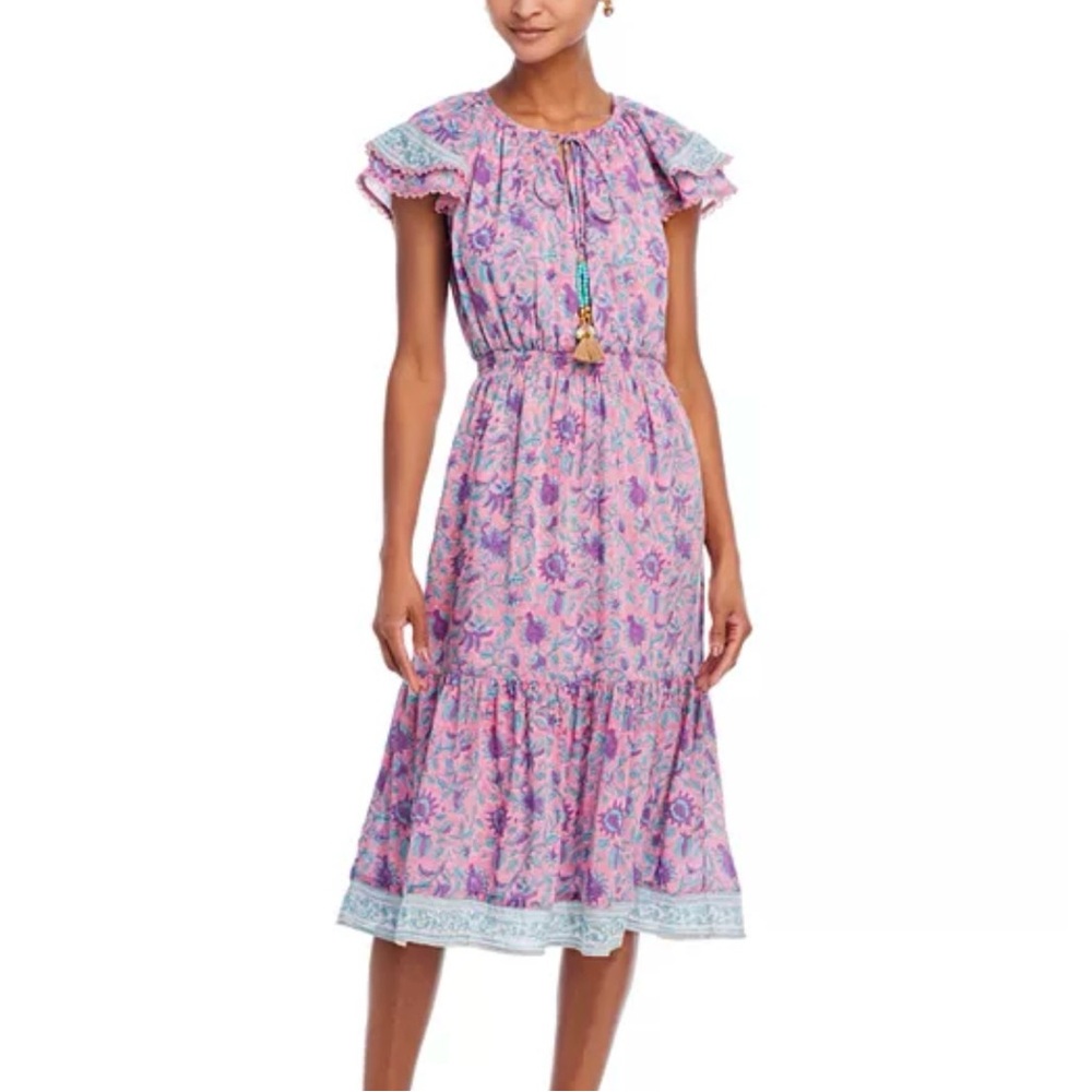 Alicia Bell Eva Peasant midi dress NWT